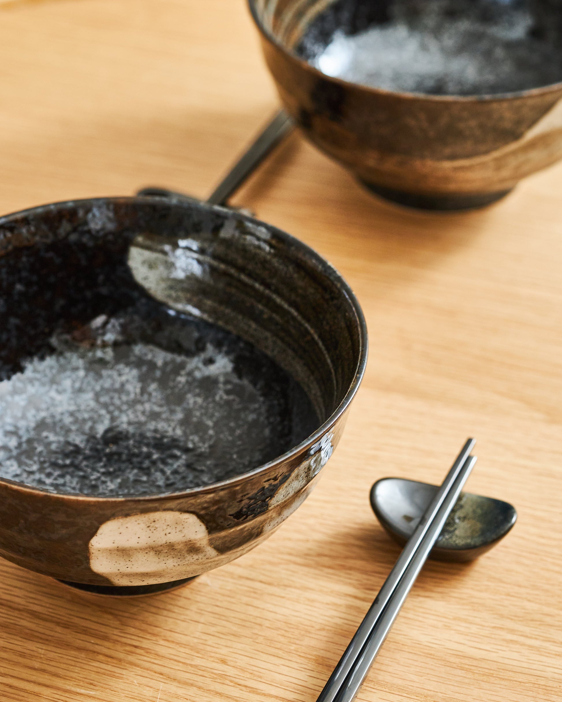 Bol Ramen Noir et Doré - Bol Céramique Japonais