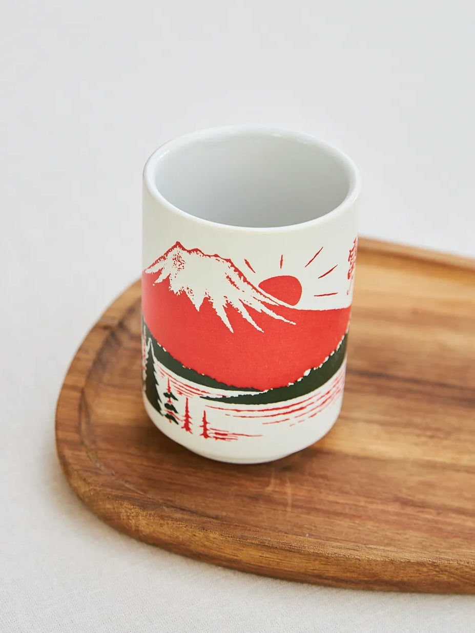 tasse mont fuji rouge