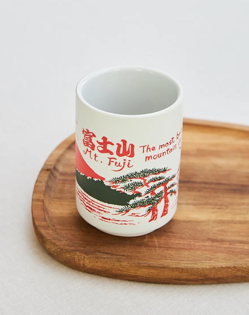 mug fuji rouge