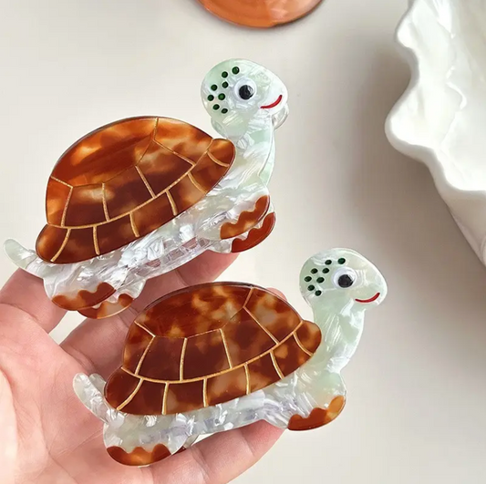 pince cheveux tortue kawaii